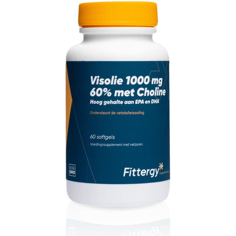Fittergy Visolie 1000 mg 60% met Choline afbeelding