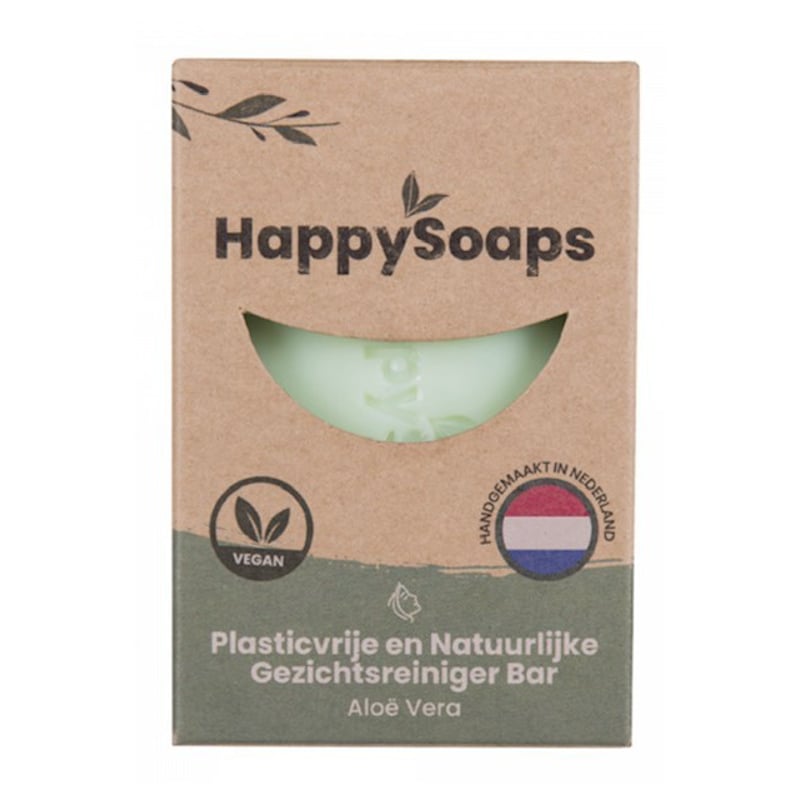 HappySoaps Gezichtsreiniger Bar Aloe Vera afbeelding