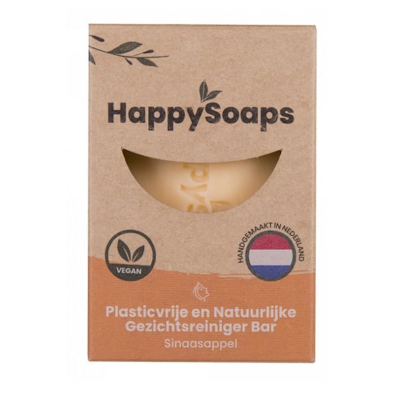 HappySoaps Gezichtsreiniger Bar Sinaasappel afbeelding