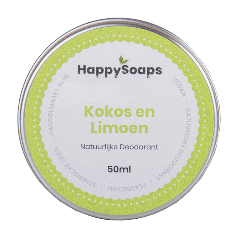 HappySoaps Natural Deodorant Coconut and Lime image