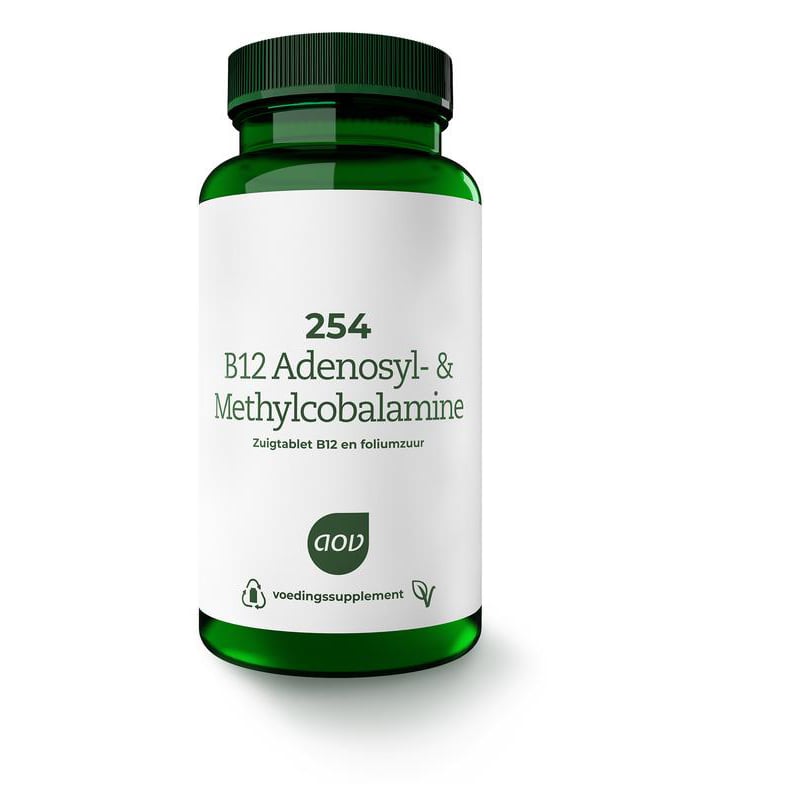 AOV Voedingssupplementen 254 B12 Adenosyl & Methylcobalamine AOV Voedingssupplementen 254 B12 Adenosyl & Methylcobalamine afbeelding