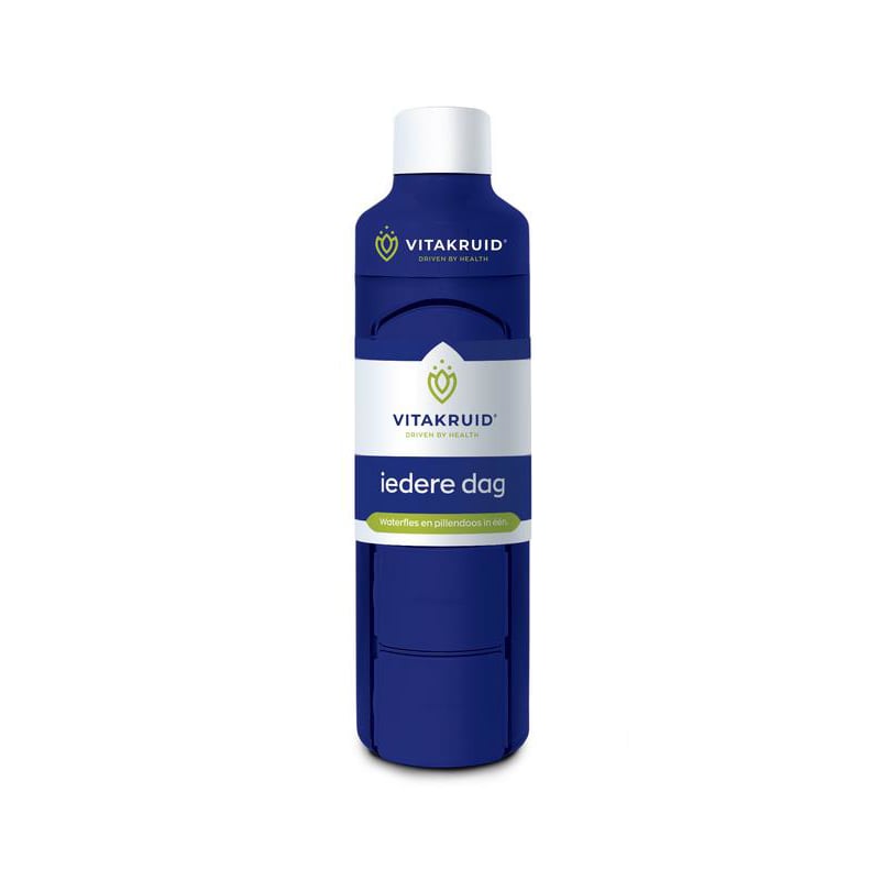 Vitakruid Waterfles met pillendoos 375 ml afbeelding