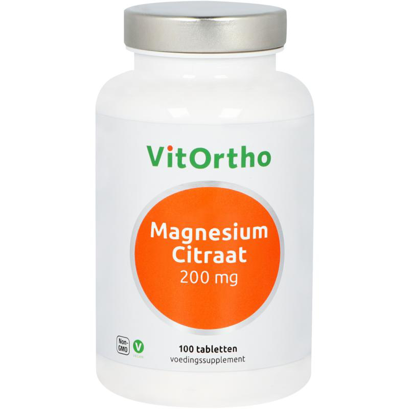 Vitortho Magnesium Citraat 200 mg Vitortho Magnesium Citraat 200 mg afbeelding