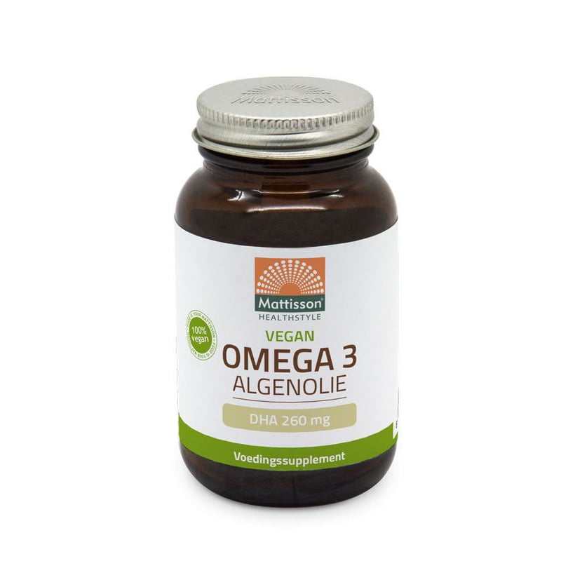 Mattisson Healthstyle Vegan Omega-3 Algae Oil DHA 260 mg image