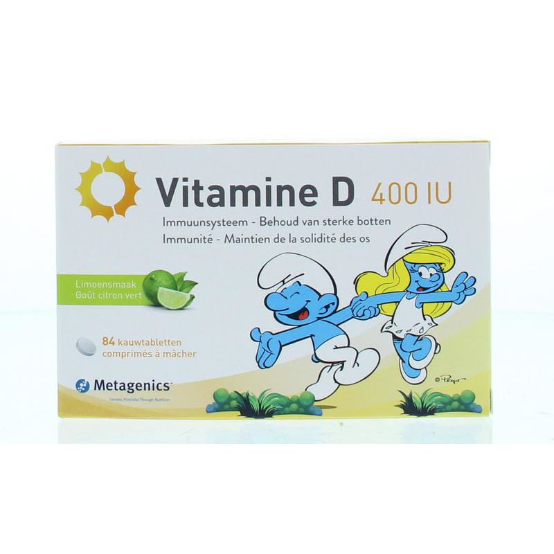 Metagenics Vitamin D 400IU NF Smurfs image