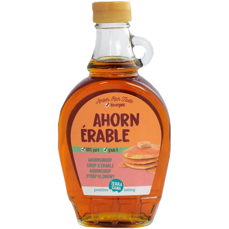 TerraSana Ahornsiroop graad A (glas) afbeelding
