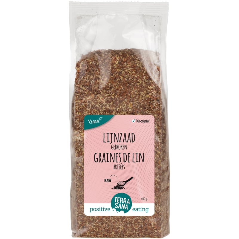 TerraSana RAW lijnzaad gebroken afbeelding