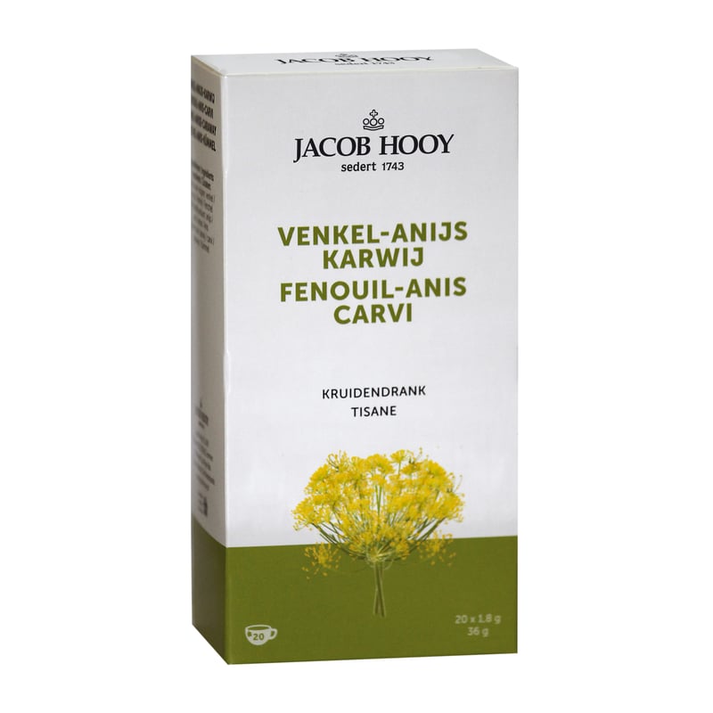 Jacob Hooy Fennel/Anise/Caraway Tea Gold Jacob Hooy Fennel/Anise/Caraway Tea Gold image