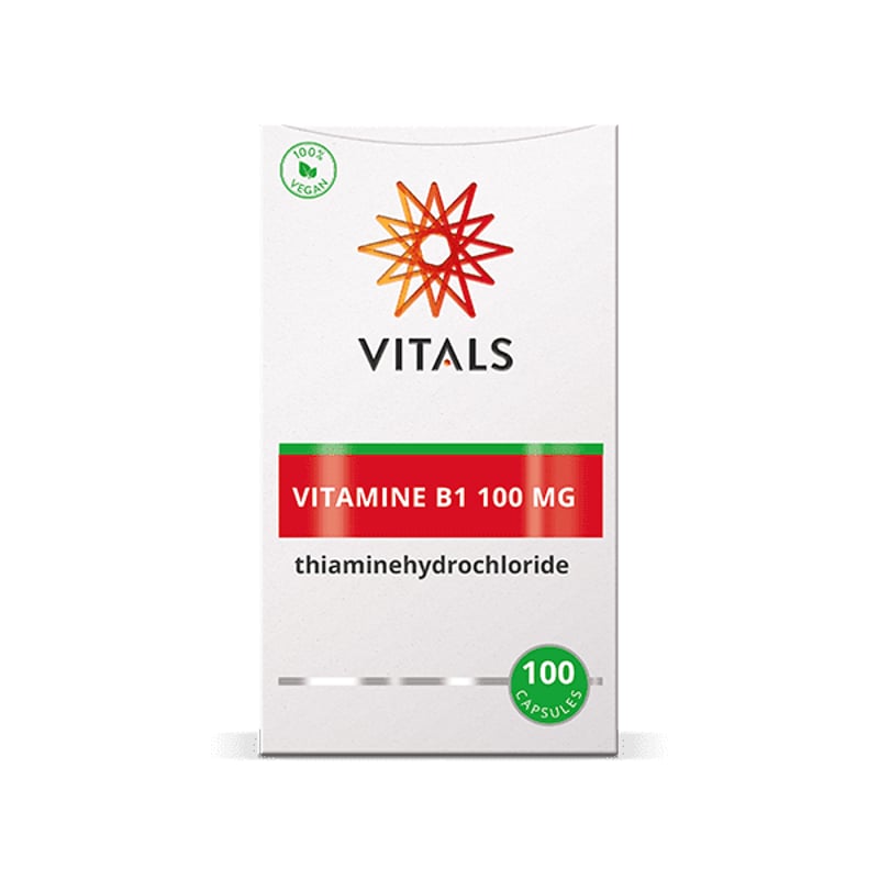 Vitals Vitamine B1 Thiamine 100mg afbeelding