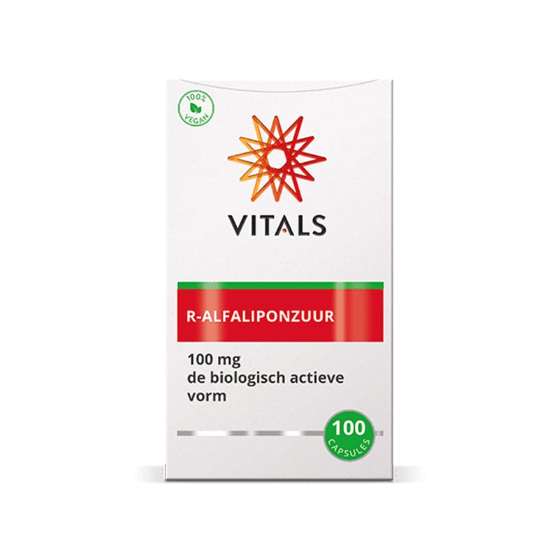 Vitals Natuurlijk R-alfaliponzuur (natrium-R-lipoaat) afbeelding