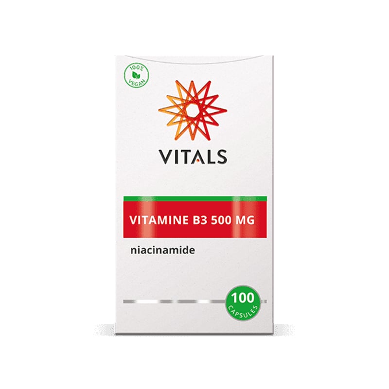 Vitals Vitamin B3 Niacinamide 500 mg image
