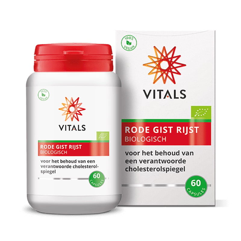 Vitals Rode Gist Rijst Extra Sterk Biologisch afbeelding