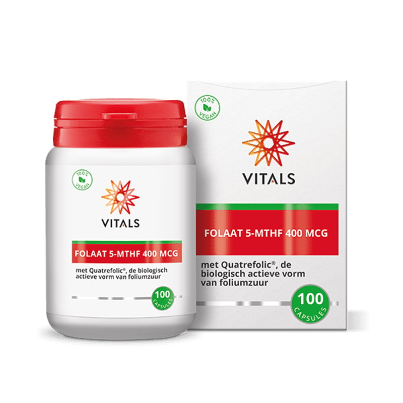 Vitals Folaat 5-MTHF 400 mcg afbeelding