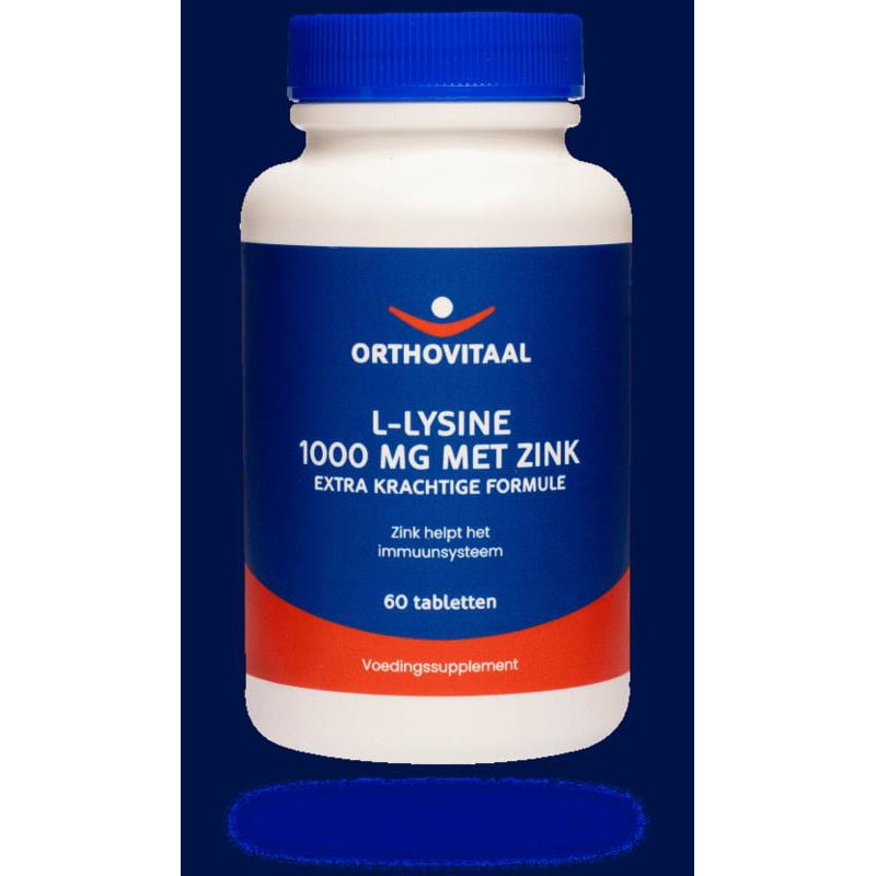 Orthovitaal L-Lysine 1000 mg met Zink afbeelding