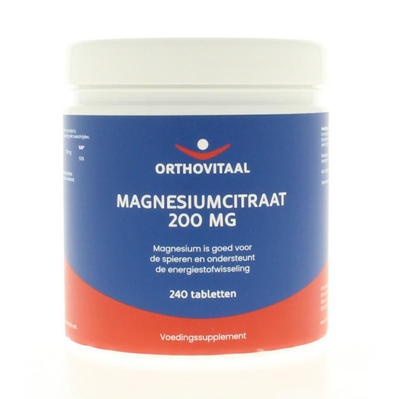 Orthovitaal Magnesium Citraat 200 mg afbeelding