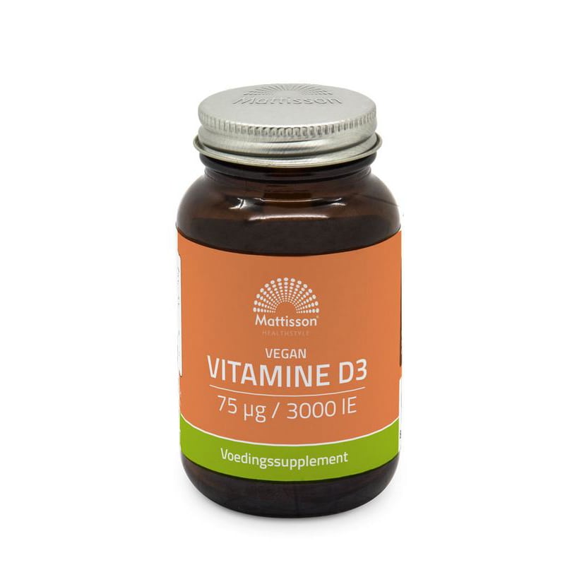 Mattisson Healthstyle Vegan Vitamine D3 75mcg Mattisson Healthstyle Vegan Vitamine D3 75mcg afbeelding