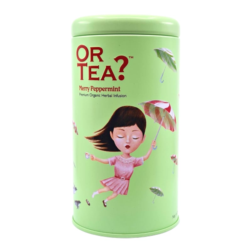 Or Tea Organic Merry Peppermint Theeblik afbeelding