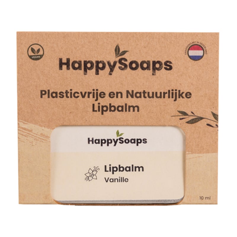 HappySoaps Lipbalm Vanille HappySoaps Lipbalm Vanille afbeelding