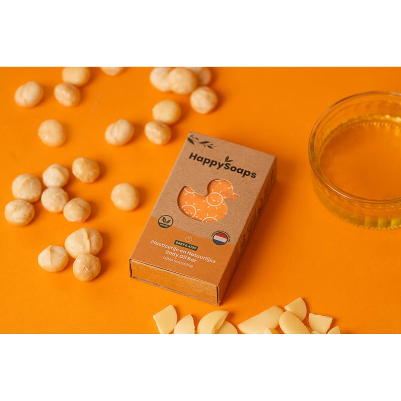 HappySoaps Little Sunshine Baby & Kids Body Oil Bar afbeelding