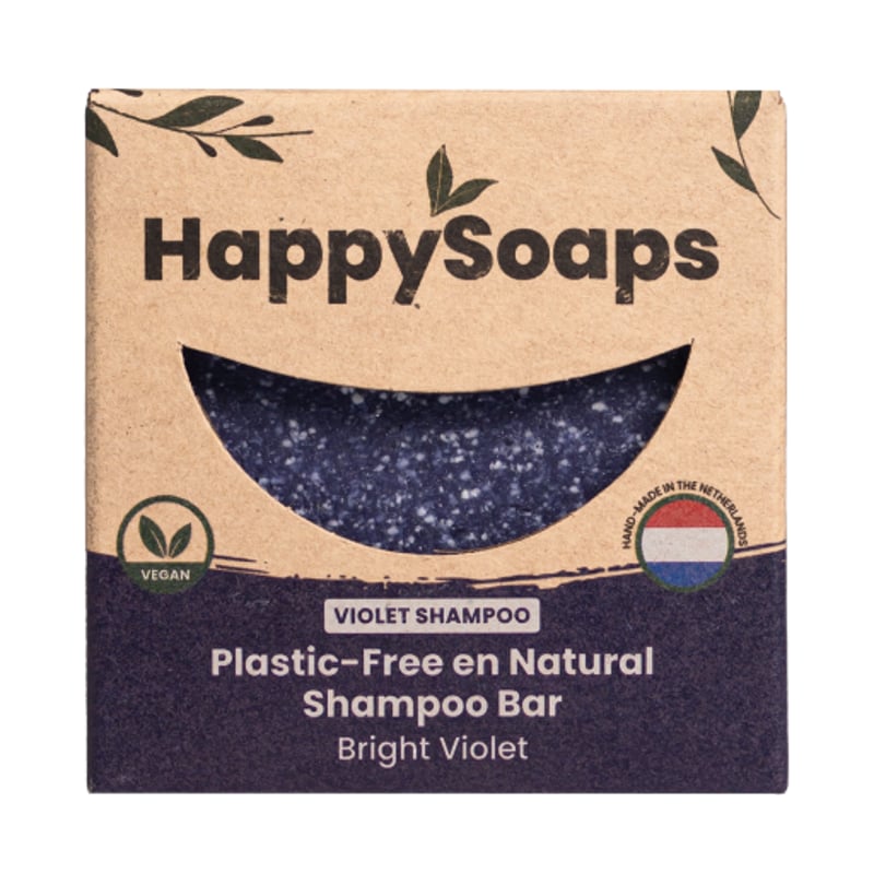 HappySoaps Zilver Bright Violet Shampoo Bar image