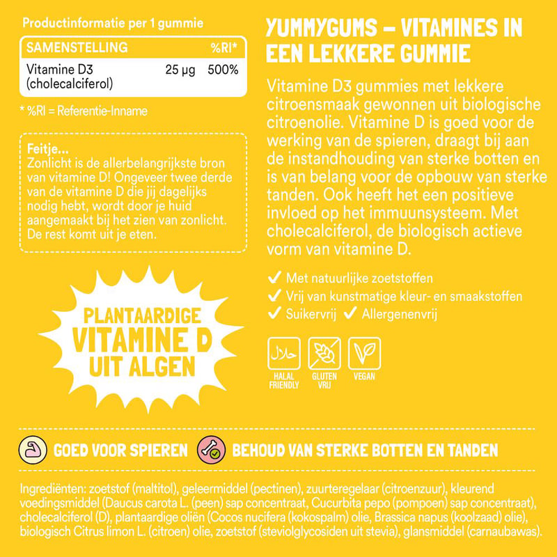 Yummygums Sunny D3 Gummies afbeelding