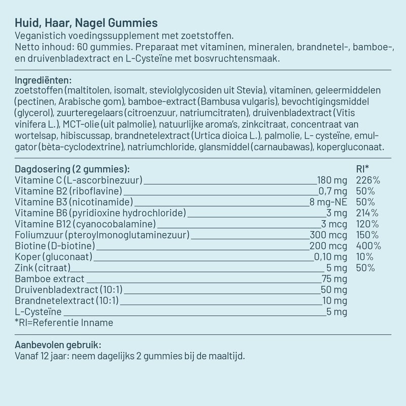 Vitaminstore Huid Haar Nagel Gummies afbeelding
