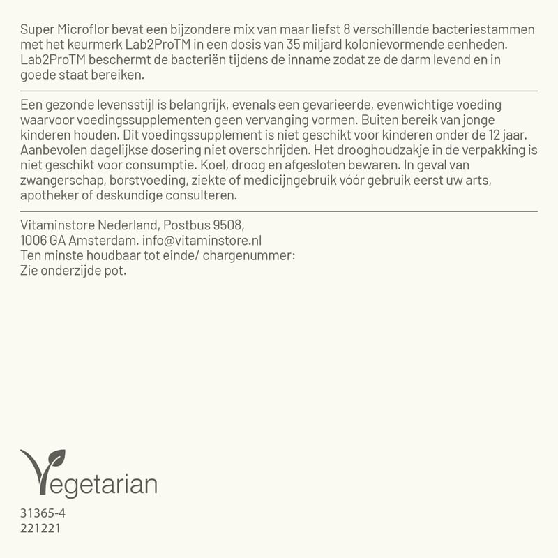 Vitaminstore Super Microflor probiotics Vitaminstore Super Microflor probiotics image