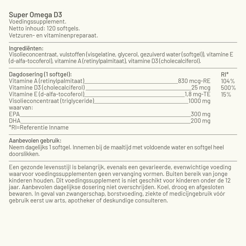 Vitaminstore Super Omega D3 (omega 3)  afbeelding