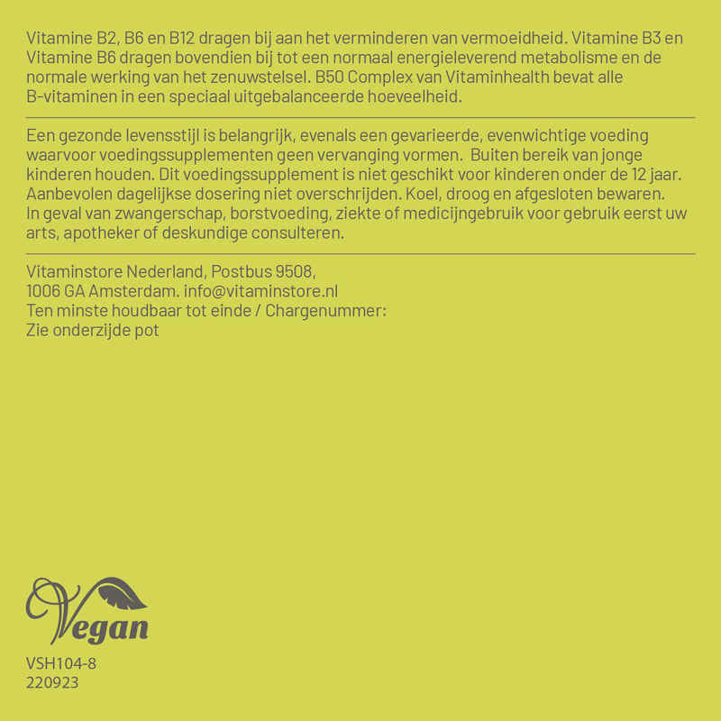 Vitaminstore B 50 Complex Vitamine (B-Komplex) vs.public.productdetail.image.alt