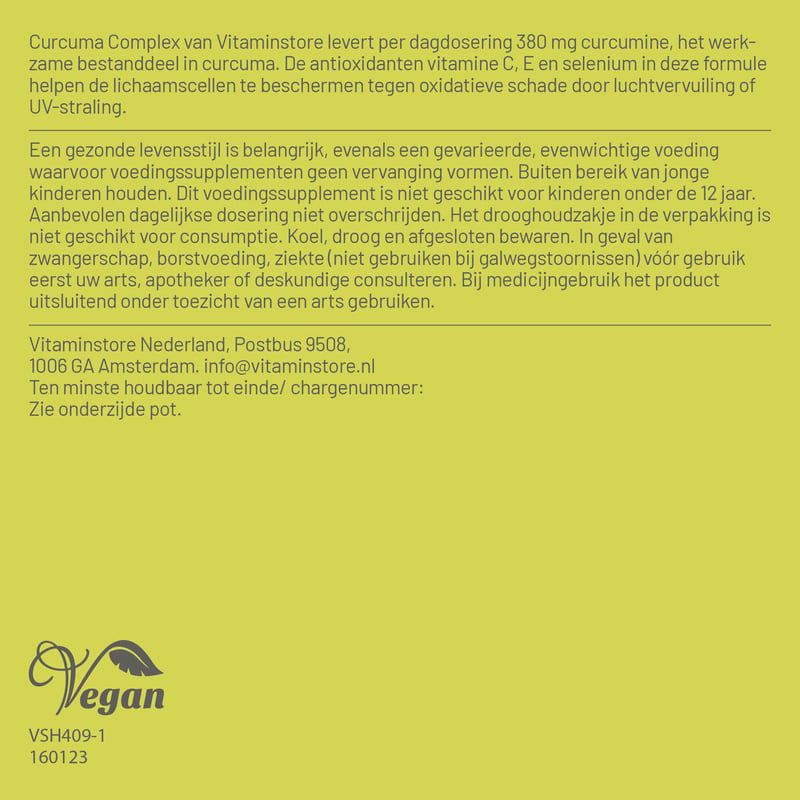 Vitaminstore Curcuma Complex (Kurkuma) met Resveratrol afbeelding