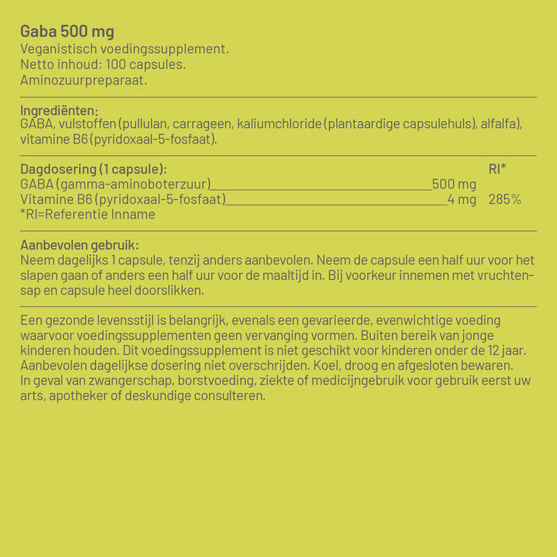 Vitaminstore GABA 500 mg afbeelding