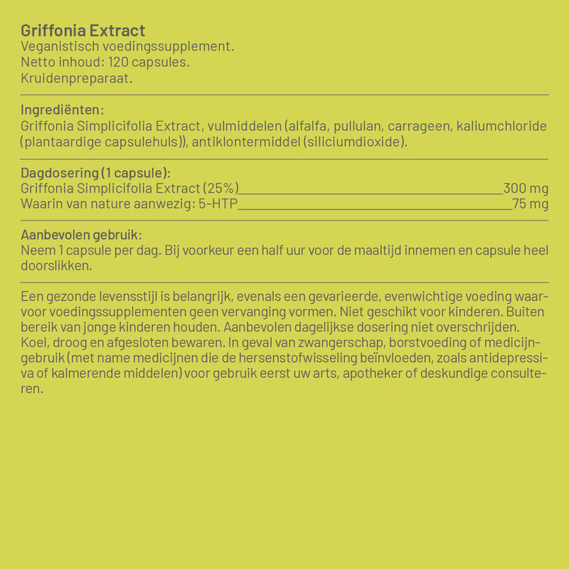 Vitaminstore Griffonia Extract (75 mg 5-HTP) afbeelding