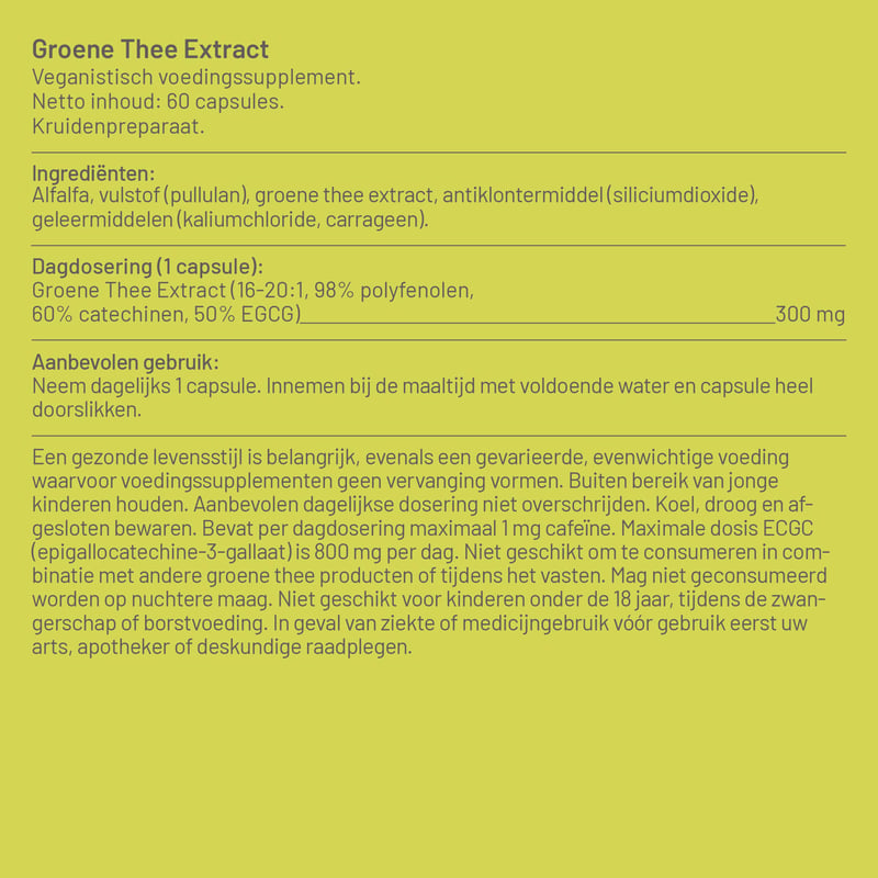 Vitaminstore Groene Thee Extract afbeelding