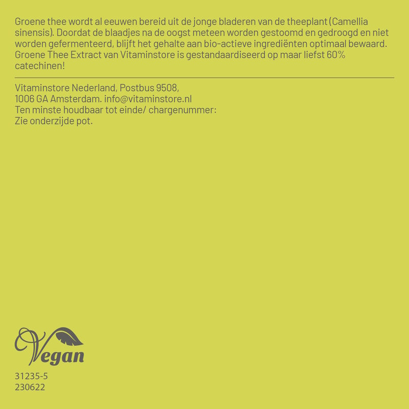 Vitaminstore Groene Thee Extract afbeelding