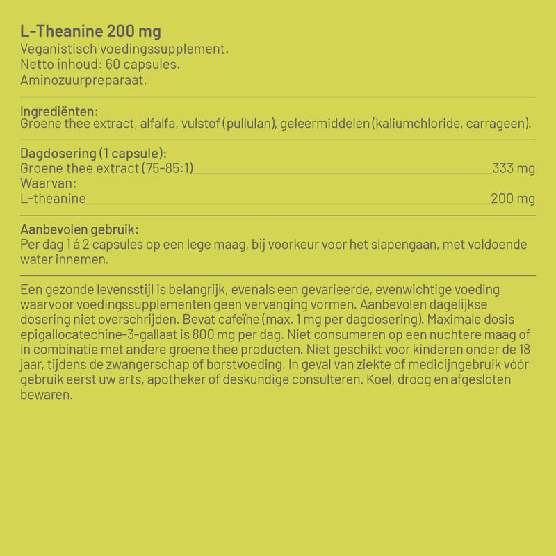Vitaminstore L-theanine 200 mg  afbeelding