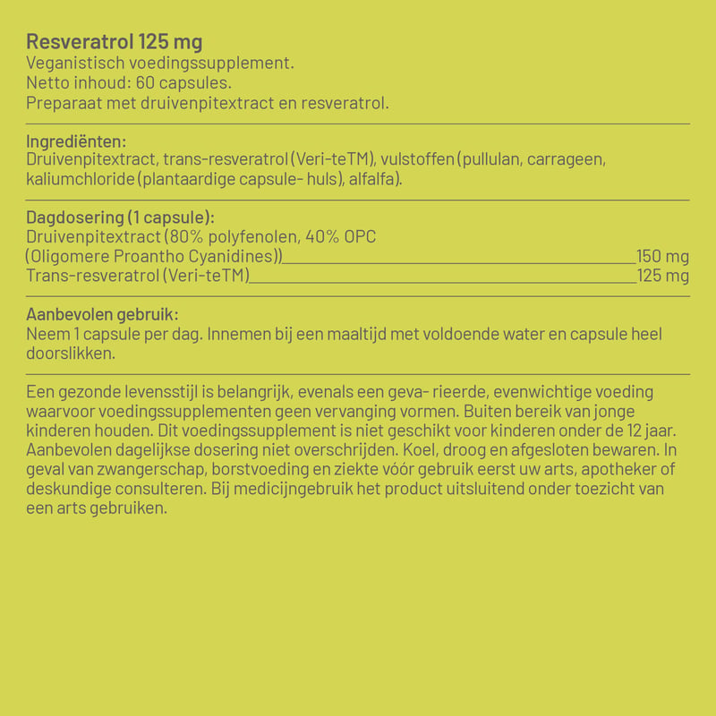 Vitaminstore Resveratrol 125 mg image