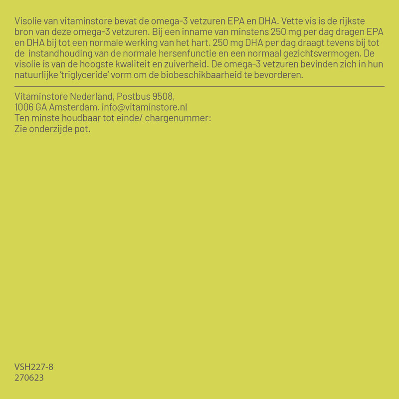 Vitaminstore Visolie omega 3 afbeelding