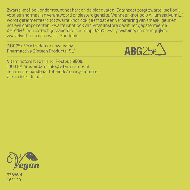 Vitaminstore Zwarte Knoflook afbeelding