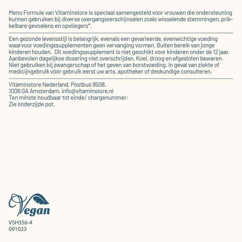 Vitaminstore Meno Formule (isoflavonen) afbeelding