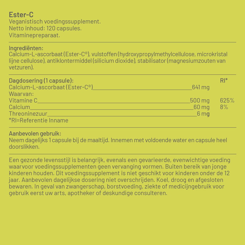 Vitaminstore Ester-C® 500mg (acid-free buffered vitamin C) Vitaminstore Ester-C® 500mg (acid-free buffered vitamin C) image