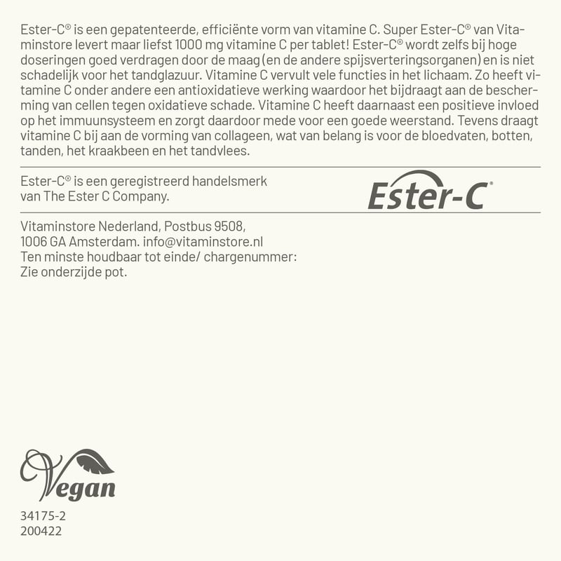 Vitaminstore Super Ester-C® 1000mg afbeelding