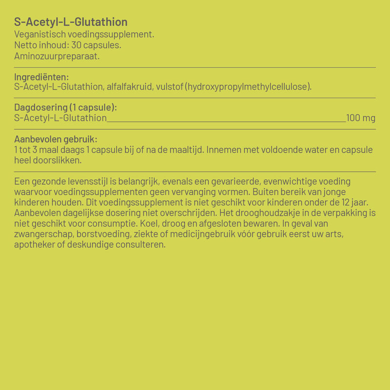 Vitaminstore S-Acetyl-L-Glutathion afbeelding