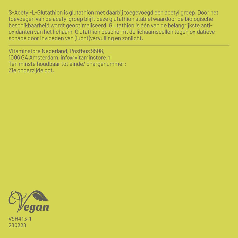 Vitaminstore S-Acetyl-L-Glutathion afbeelding