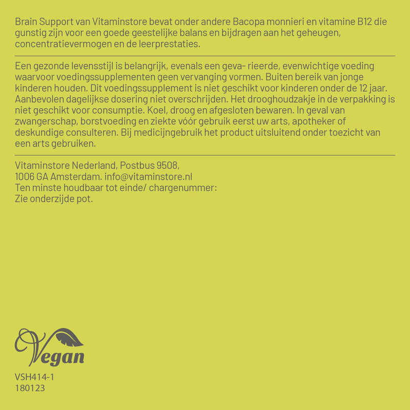 Vitaminstore Geheugen formule (voorheen Brain support) afbeelding