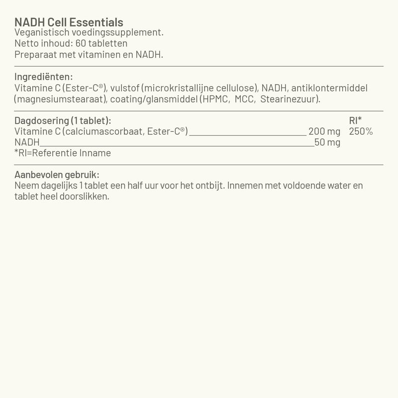 Vitaminstore NADH Cell Essentials afbeelding