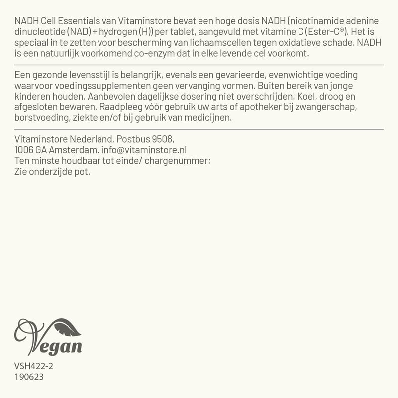 Vitaminstore NADH Cell Essentials afbeelding
