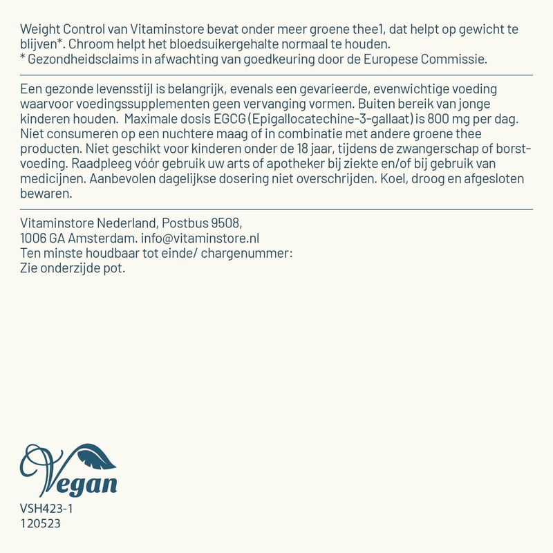 Vitaminstore Weight Control afbeelding