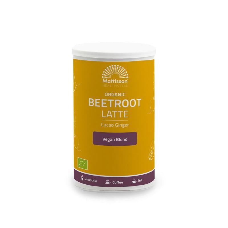 Mattisson Healthstyle Latte beetroot gember - cacao bio afbeelding