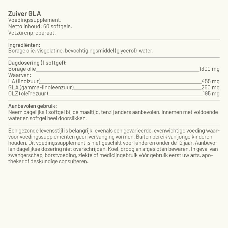 Vitaminstore Borage Olie Extra Sterk GLA (voorheen Zuiver GLA) afbeelding