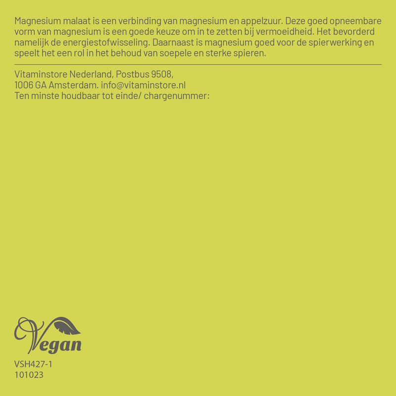Vitaminstore Magnesium Malaat afbeelding